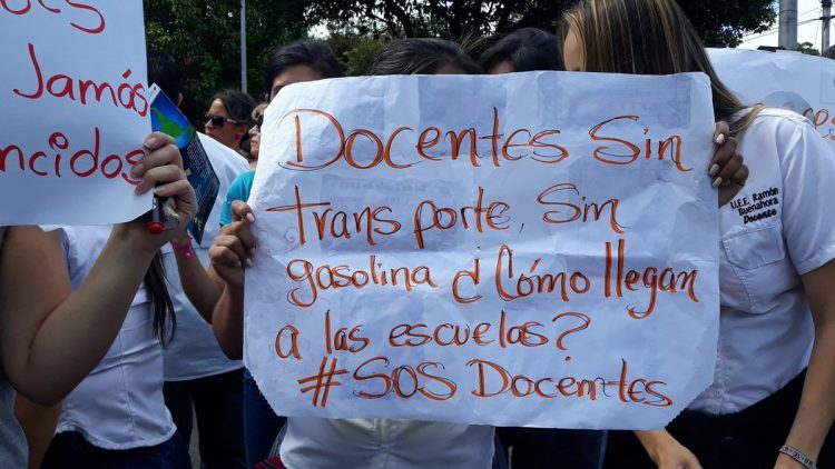  Desde antes de la pandemia los docentes tachirenses vienen reclamando mejores condiciones. Foto archivo