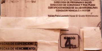 Falsifican certificados médicos para conducir vehículos en Boconó