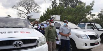 Ministro Néstor Reverol fortalecen flota terrestre de Corpoelec-Trujillo con entrega de vehículos