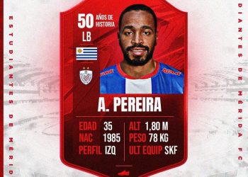 Ex mundialista Álvaro Pereira nuevo refuerzo de Estudiantes de Mérida