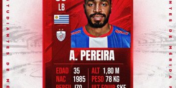 Ex mundialista Álvaro Pereira nuevo refuerzo de Estudiantes de Mérida