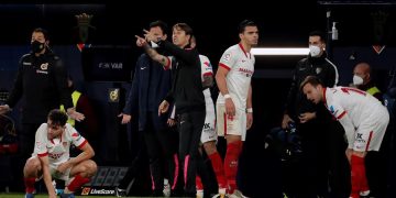 El Sevilla, centrado en la primera de las dos citas ante el Barça en 5 días