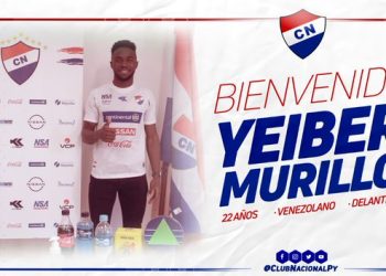 Yeiber Murillo es nuevo refuerzo del Nacional de Paraguay