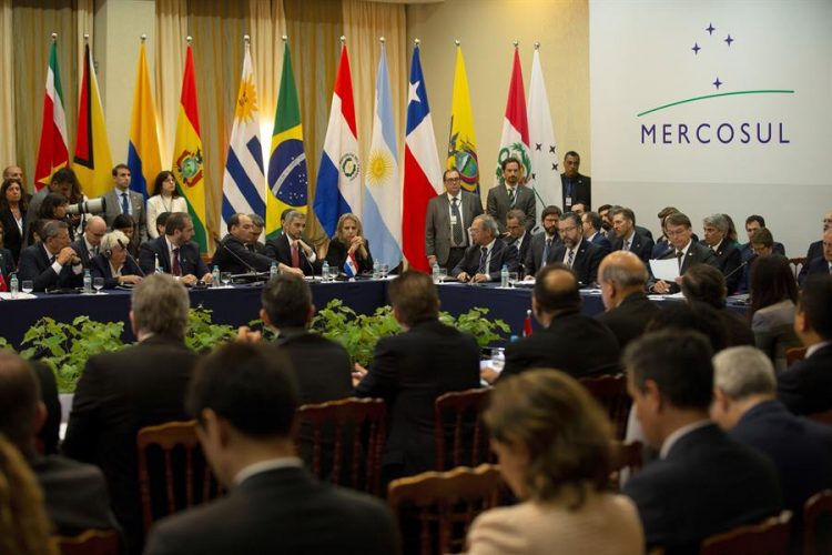 Vista general de la cumbre del Mercosur de 2019 en la ciudad de Bento Gonçalves (Brasil).