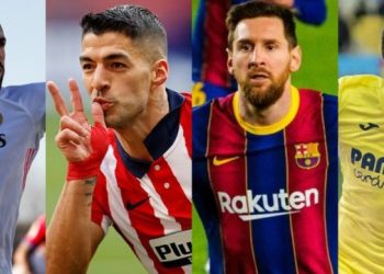Messi con 700 y Suárez con 500 redondean victorias del Barca y Atleti que luchan por el título