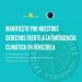 Manifiesto por nuestros derechos frente a la emergencia climática en Venezuela