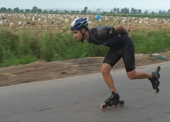 Glockner Ropero se prepara para el selectivo mundialista de patinaje