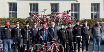 El sub título en la Coppi E Bartali, un bálsamo para Androni