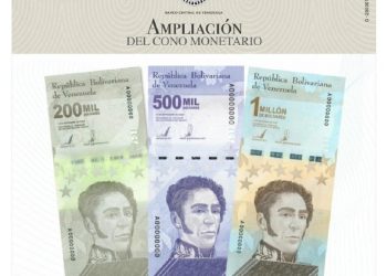 BCV amplía el cono monetario vigente con la incorporación de tres nuevos billetes