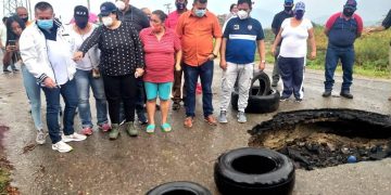 Gobernación atenderá hundimiento de la vía La Floresta – Las Lomas