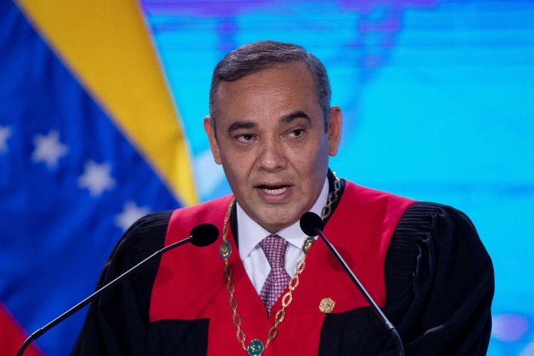 En la imagen, Maikel Moreno, presidente del Tribunal Supremo de Justicia (TSJ) de Venezuela. EFE/Rayner Peña/Archivo