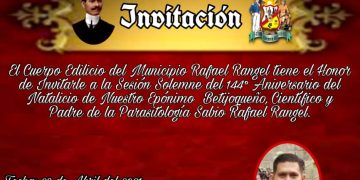 Sesión del Concejo de Rafael Rangel homenaje al sabio investigador,  este jueves 29  a las 2 de la tarde