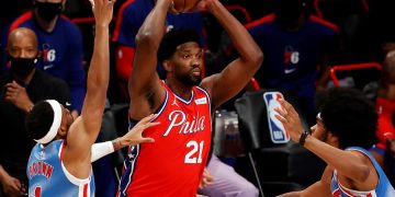 123-117. Embiid aporta un doble-doble en el triunfo de los Sixers sobre unos Nets sin estrellas