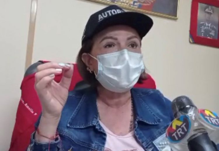 Amelia Fressel, autoridad única en salud del Táchira, informó sobre llegada de 3.200 vacunas chinas. Cortesía