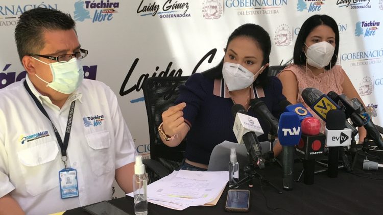 : Gobernadora del Táchira, Laidy Gómez, denunció que no hay control epidemiológico en alcabalas ubicadas en ingresos al estado. Mariana Duque