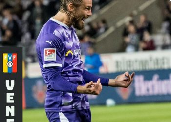 Christian Santos marcó su quinto gol de la temporada en la Bundesliga 2