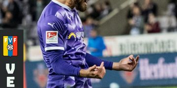 Christian Santos marcó su quinto gol de la temporada en la Bundesliga 2