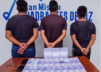 Detienen a tres sujetos “full” de billetes de los nuevos