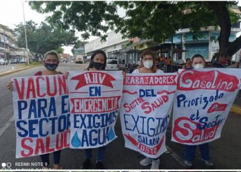 El Vigía: Enfermeros exigen condiciones higiénicas y vacunas