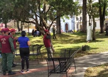 Plaza Belén fue recuperada por la Alcaldía y no por militares