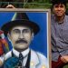Artista merideño lleva retrato de José Gregorio Hernández a clínica de Estados Unidos