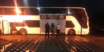 Pillan autobús cargado de droga en Carora