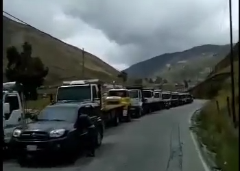 Una semana esperando combustible en el Páramo merideño