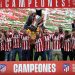 El Atlético de Madrid recibe la copa de campeón de Liga 2020-21