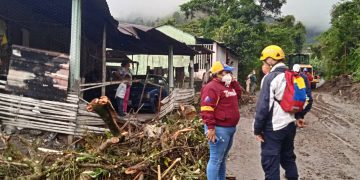 Alcaldesa de Boconó inspecciona directamente daños ocasionados por recientes lluvias