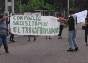 Protestaron en El Turagual por tener 21 días sin servicio eléctrico