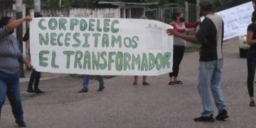 Protestaron en El Turagual por tener 21 días sin servicio eléctrico