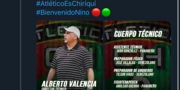 Nino Valencia dirigirá el Atlético Chiriquí de la primera división de Panamá