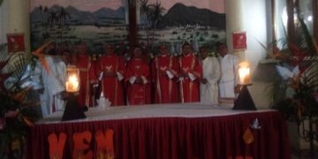 Iglesia nuestra señora del Carmen celebra diácono permanente y acólito