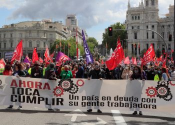 Un Primero de Mayo atípico en España y con una inusual presencia del Gobierno