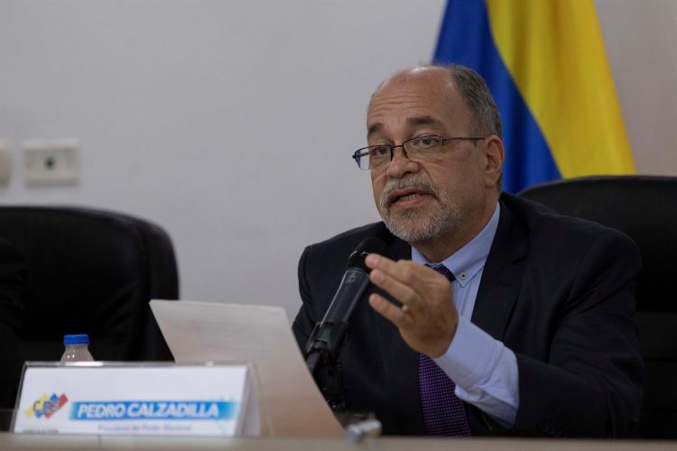 El presidente del Consejo Nacional Electoral (CNE), Pedro Calzadilla. EFE/