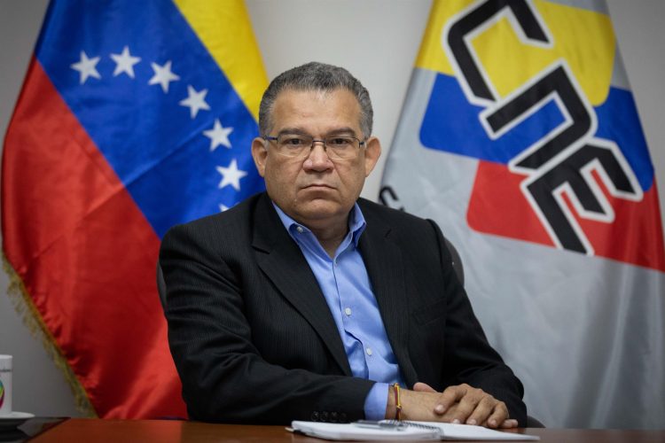 rector del Consejo Nacional Electoral (CNE) de Venezuela, Enrique Márquez, en Caracas (Venezuela). EFE/