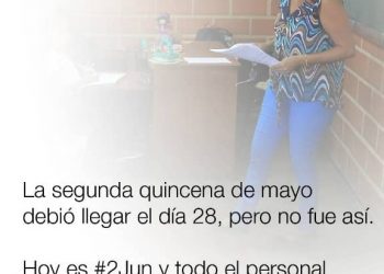 Personal de Colegios Avec exigen sus pagos a tiempo