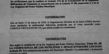 Decretan medidas radicales anticovid en Timotes