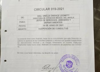 Suspenden consultas y cirugías electivas en el IAHULA