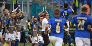 Italia derrotó 1-0 a Gales y quedó líder del grupo A de la Eurocopa