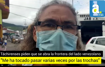 «He tenido que cruzar varias veces por trochas»