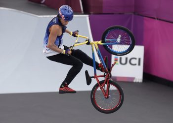 El venezolano Dhers, tercero en la ronda previa a la final del BMX Freestyle