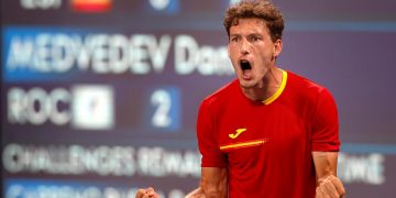 Carreño fulmina al número dos Medvédev y Djokovic reafirma su poderío