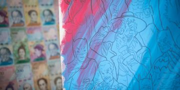 La moneda venezolana, revaluada como lienzo