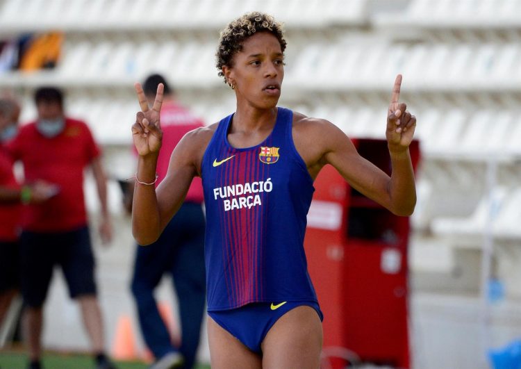 La venezolana Yulimar Rojas en la prueba de triple salto del Meeting Madrid 2021 de atletismo, disputado el pasado mes de junio. EFE/Víctor Lerena/Archivo