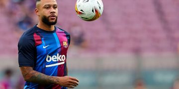 Memphis, Griezmann y Braithwaite, primer tridente del Barça postMessi
