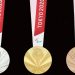 Las medallas de los Juegos Paralímpicos, con abanicos florales y en braille