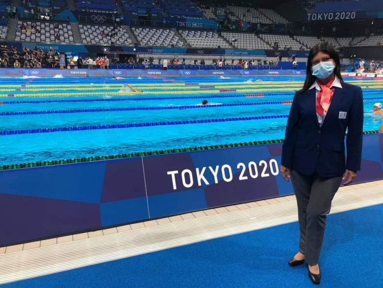 Anabell Ortiz, jueza de la natación del estado Trujillo, se cubrió de gloria como la única venezolana en ser parte de comité arbitral alguno en Tokio 2020