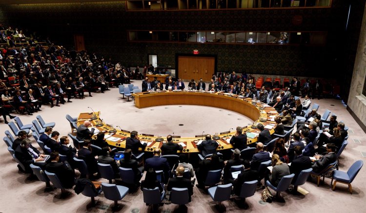 Vista general de una reunión de urgencia sobre Venezuela en el Consejo de Seguridad de Naciones Unidas en Nueva York, Nueva York (EE. UU.). EFE/ Justin Lane/Archivo