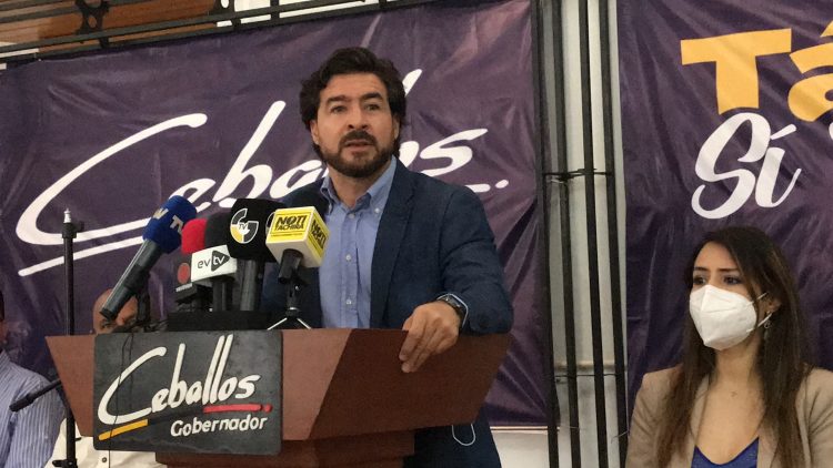 Daniel Ceballos aseguró que luchará por lograr su habilitación política, por lo que seguirá su campaña a la Gobernación. Mariana Duque